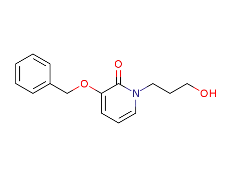 2(1H)-Pyridinone, 1-(3-hydroxypropyl)-3-(phenylmethoxy)-
