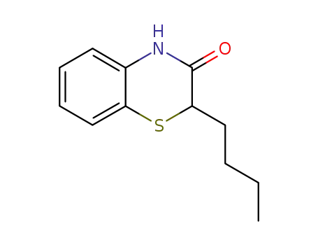 Molecular Structure of 72687-27-5 (2H-1,4-Benzothiazin-3(4H)-one, 2-butyl-)