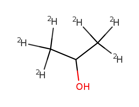Molecular Structure of 3976-29-2 (2-PROPANOL-1,1,1,3,3,3-D6)