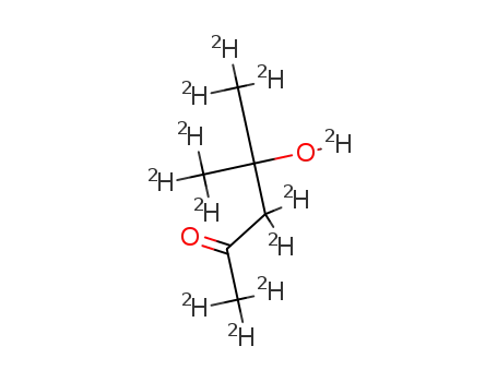 Molecular Structure of 114253-85-9 (4-HYDROXY-4-METHYL-2-PENTANONE-D12)
