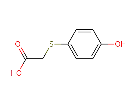 Molecular Structure of 42580-38-1 (2-(4-Hydroxyphenyl)sulfanylacetic acid)