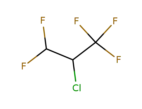 Molecular Structure of 28103-66-4 (Hydrochlorofluorocarbon-235 (HCFC-235))