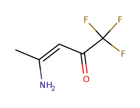 Molecular Structure of 106608-73-5 (3-Penten-2-one, 4-amino-1,1,1-trifluoro-, (3Z)-)