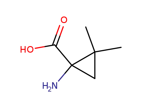 Molecular Structure of 123445-53-4 (1-AMINO-2,2-DIMETHYLCYCLOPROPANECARBOXYLIC ACID)