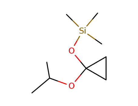 Molecular Structure of 84098-44-2 (Silane, trimethyl[[1-(1-methylethoxy)cyclopropyl]oxy]-)