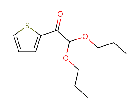 Molecular Structure of 113311-41-4 (Ethanone, 2,2-dipropoxy-1-(2-thienyl)-)