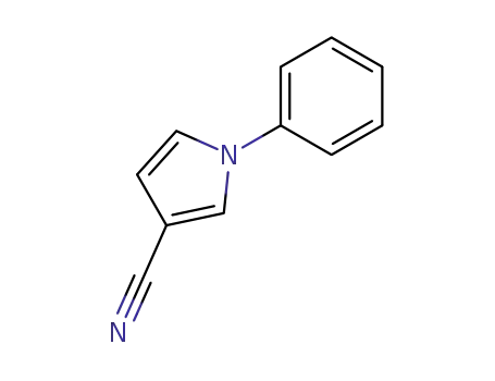 Molecular Structure of 65735-06-0 (1-Phenyl-1H-pyrrole-3-carbonitrile)