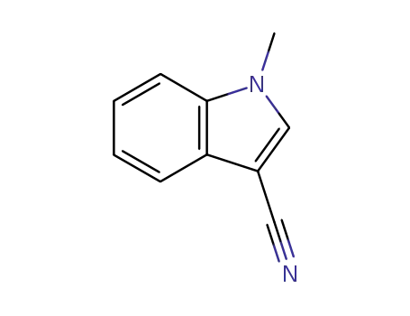 Molecular Structure of 24662-37-1 (3-CYANO-1-METHYLINDOLE)