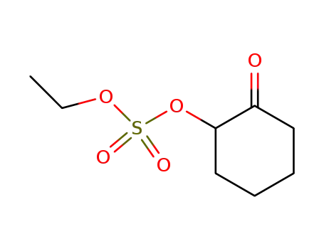 Molecular Structure of 95258-04-1 (Sulfuric acid, ethyl 2-oxocyclohexyl ester)
