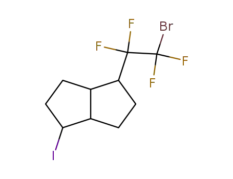 Pentalene, 1-(2-bromo-1,1,2,2-tetrafluoroethyl)octahydro-4-iodo- CAS No  147297-42-5