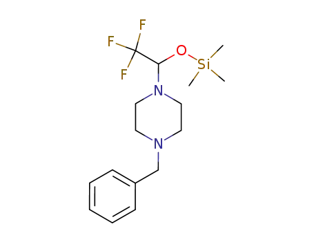 Piperazine,
1-(phenylmethyl)-4-[2,2,2-trifluoro-1-[(trimethylsilyl)oxy]ethyl]-