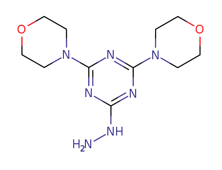 Molecular Structure of 13017-47-5 ((4,6-dimorpholin-4-yl-1,3,5-triazin-2-yl)hydrazine)