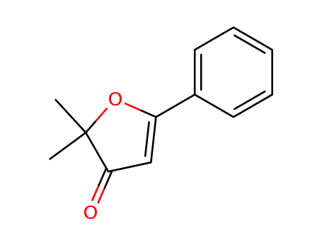 Molecular Structure of 493-71-0 (2,2-dimethyl-5-phenylfuran-3(2H)-one)