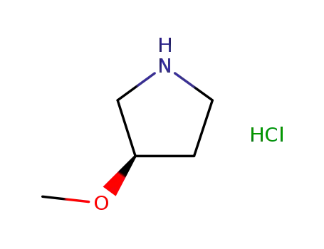 Molecular Structure of 474707-30-7 ((R)-3-METHOXY-PYRROLIDINE HYDROCHLORIDE)