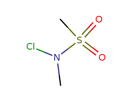 Molecular Structure of 2350-09-6 (Methanesulfonamide, N-chloro-N-methyl-)