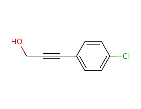 Molecular Structure of 37614-57-6 (3-(4-CHLORO-PHENYL)-PROP-2-YN-1-OL)