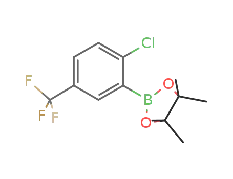 Molecular Structure of 1146214-95-0 (2-Chloro-5-(trifluoromethyl)phenylboronic acid pinacol ester)