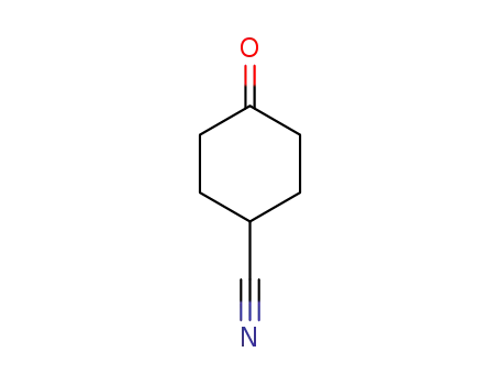 Molecular Structure of 34916-10-4 (Cyclohexanecarbonitrile, 4-oxo-)