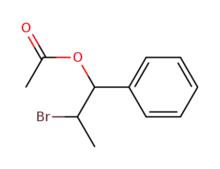 Molecular Structure of 4962-46-3 (Benzenemethanol, a-(1-bromoethyl)-, acetate)