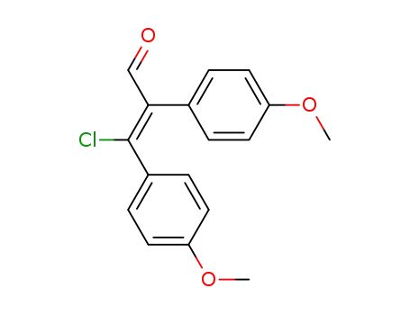 3- 클로로 -2,3-BIS (4- 메 톡시 페닐) 아크릴 알데히드