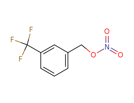 Molecular Structure of 51445-96-6 (Benzenemethanol, 3-(trifluoromethyl)-, nitrate)