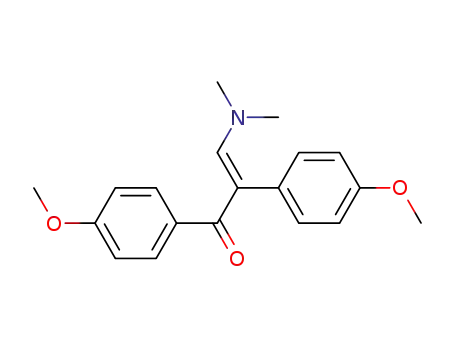 Molecular Structure of 66521-59-3 (3-(DIMETHYLAMINO)-1,2-BIS(4-METHOXYPHENYL)-2-PROPEN-1-ONE)