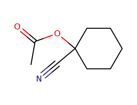Molecular Structure of 32379-37-6 (1-cyanocyclohexyl acetate)