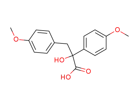 Benzenepropanoic acid, a-hydroxy-4-methoxy-a-(4-methoxyphenyl)-