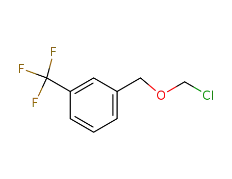 Molecular Structure of 88023-79-4 (Benzene, 1-[(chloromethoxy)methyl]-3-(trifluoromethyl)-)