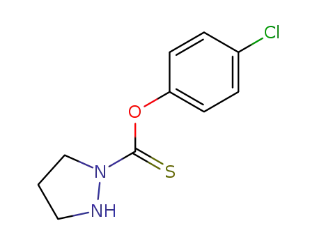 Molecular Structure of 139192-90-8 (1-Pyrazolidinecarbothioic acid, O-(4-chlorophenyl) ester)