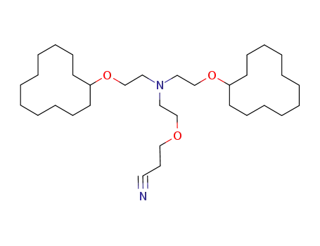 Molecular Structure of 139201-18-6 (Propanenitrile, 3-[2-[bis[2-(cyclododecyloxy)ethyl]amino]ethoxy]-)