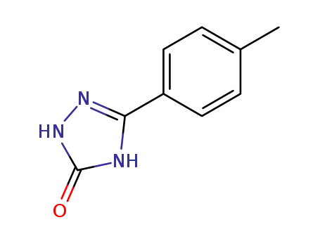 Molecular Structure of 3214-02-6 (3H-1,2,4-Triazol-3-one, 1,2-dihydro-5-(4-methylphenyl)-)