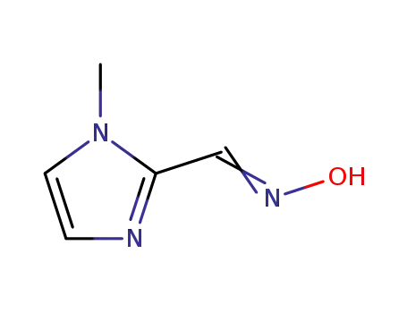 Molecular Structure of 20062-62-8 (1H-Imidazole-2-carboxaldehyde, 1-methyl-, oxime)