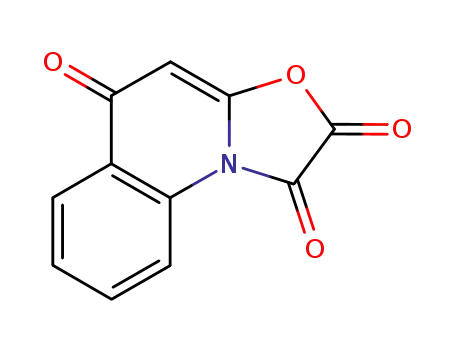 Molecular Structure of 189274-62-2 (5H-Oxazolo[3,2-a]quinoline-1,2,5-trione)