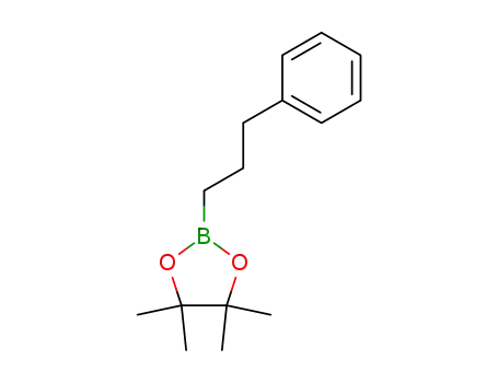 Molecular Structure of 329685-40-7 (3-Phenyl-1-propylboronic acid pinacol ester, 97%)