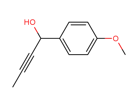 Molecular Structure of 550358-35-5 (Benzenemethanol, 4-methoxy-a-1-propynyl-)