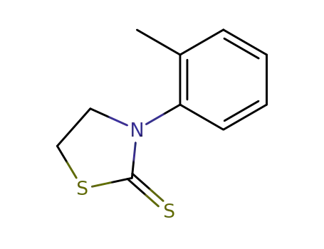 Molecular Structure of 28690-12-2 (2-Thiazolidinethione, 3-(2-methylphenyl)-)