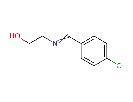 Molecular Structure of 16327-95-0 (2-(4-Chlorobenzylideneamino)ethanol)