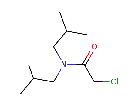 Molecular Structure of 5326-82-9 (2-Chloro-N,N-bis(2-methylpropyl)acetamide)