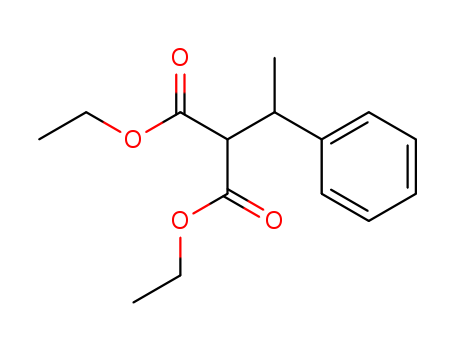 Molecular Structure of 14618-12-3 (Propanedioic acid, (1-phenylethyl)-, diethyl ester)
