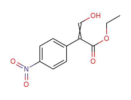 Molecular Structure of 206257-28-5 (Benzeneacetic acid, .alpha.-(hydroxyMethylene)-4-nitro-, ethyl e)