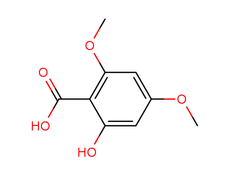 Molecular Structure of 3187-19-7 (2-HYDROXY-4,6-DIMETHOXYBENZOIC ACID)