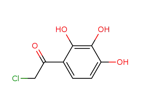 Molecular Structure of 17345-68-5 (2-chloro-1-(2,3,4-trihydroxyphenyl)ethan-1-one)