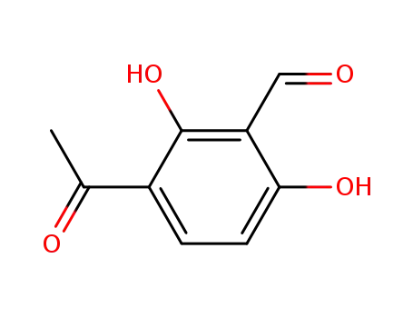 Molecular Structure of 3424-77-9 (3-acetyl-2,6-dihydroxybenzaldehyde)