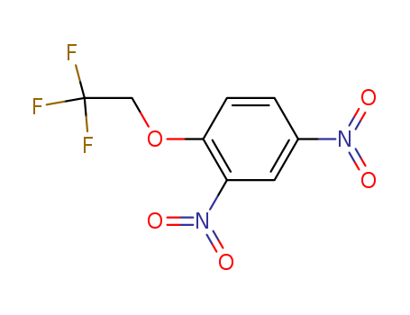 Molecular Structure of 10242-21-4 (Benzene, 2,4-dinitro-1-(2,2,2-trifluoroethoxy)-)