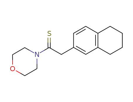 Molecular Structure of 5452-58-4 (1-morpholin-4-yl-2-tetralin-2-yl-ethanethione)