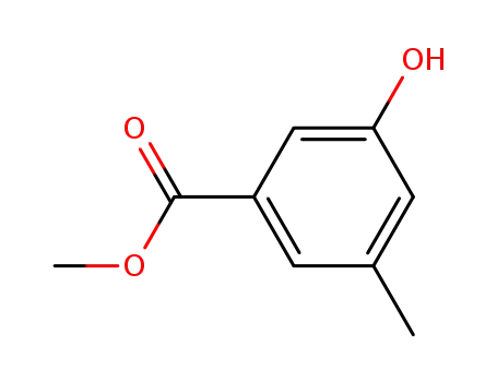 Molecular Structure of 2615-71-6 (3-Hydroxy-5-methyl-benzoic acid methyl ester)