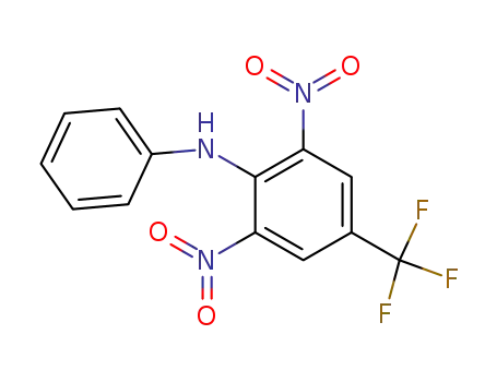 Molecular Structure of 17474-05-4 (2,6-dinitro-N-phenyl-4-(trifluoromethyl)aniline)