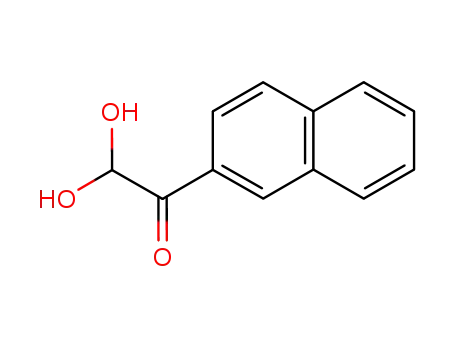Molecular Structure of 16208-21-2 (2-NAPHTHYLGLYOXAL HYDRATE)