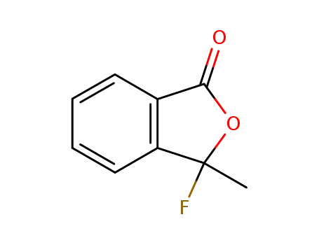 Molecular Structure of 90421-51-5 (1(3H)-Isobenzofuranone, 3-fluoro-3-methyl-)